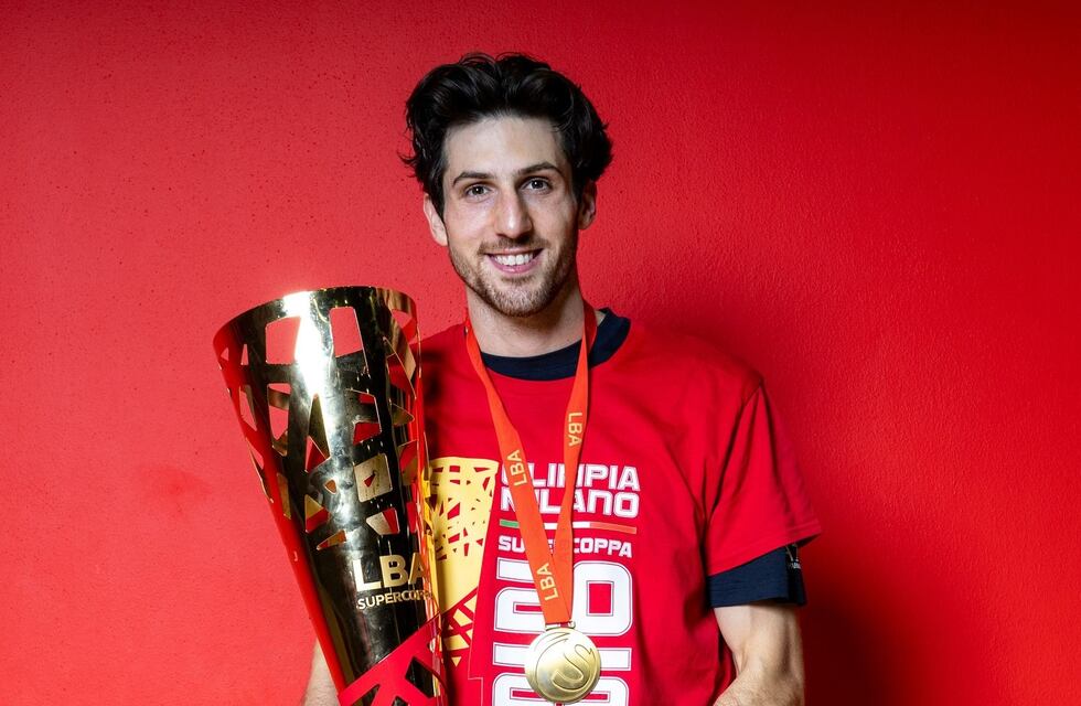 Leandro Bolmaro ganó la Supercopa de Italia con el Olimpia Milano