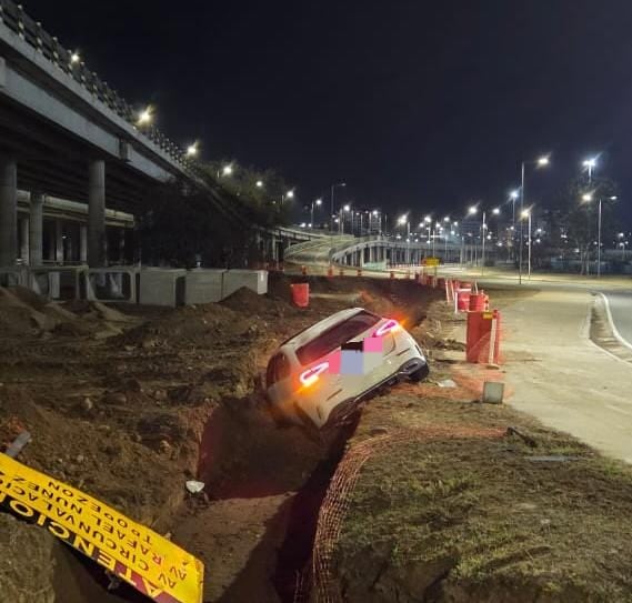 El siniestro vial ocurrió en la calle Dionisio Papín.
