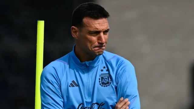 Lionel Scaloni dijo que esperará la evolución de Messi para ver si juega ante Paraguay. Foto: Los Andes