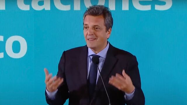 Sergio Massa anunció las subas en el piso del Impuesto a las Ganancias. Foto: Los Andes.