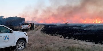 Foto archivo incendios en La Pampa.
