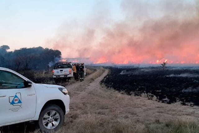 Foto archivo incendios en La Pampa.