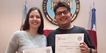 Micaela Schielbelbein y Agustín Zbrun