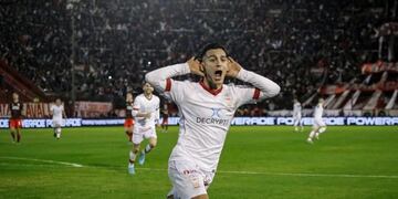 Franco Cristaldo, el "10" del equipo que marcó esta noche.