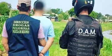 Detienen a un individuo con drogas en Garupá.