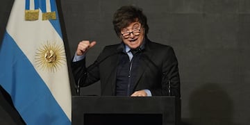 El presidente Javier Milei canceló su viaje a México. (Gentileza Clarín)