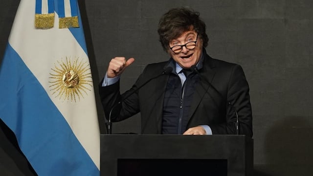 El presidente Javier Milei canceló su viaje a México. (Gentileza Clarín)