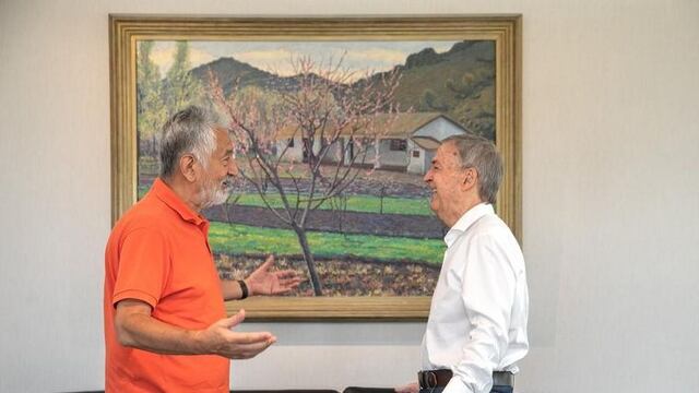 Los gobernadores de Córdoba y San Luis se reunieron este viernes.