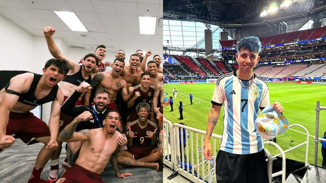 Con Luck Ra a todo volumen, el jugador de Talleres celebró a lo grande en la Copa América.