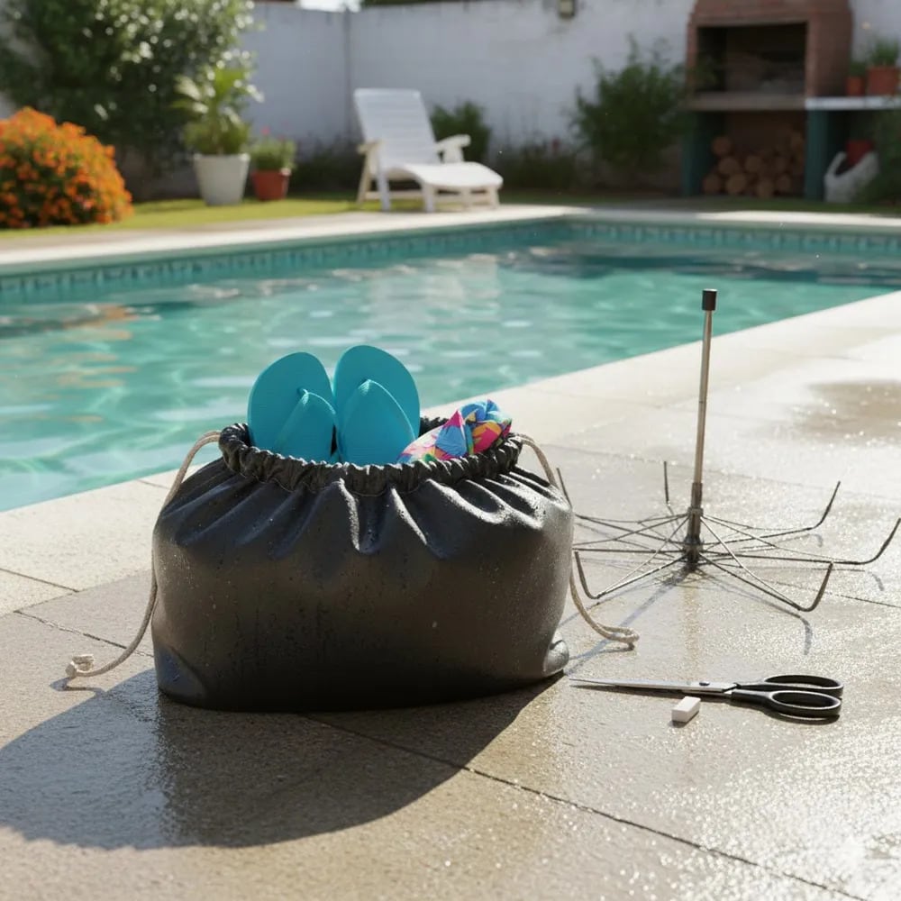 Cómo hacer una bolsa impermeable con un paraguas roto