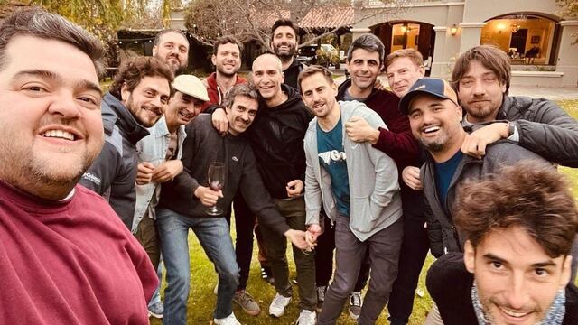 Darío Barassi estuvo en Mendoza junto a su gran grupo de amigos y disfrutó de los paisajes, comidas y deliciosos vinos