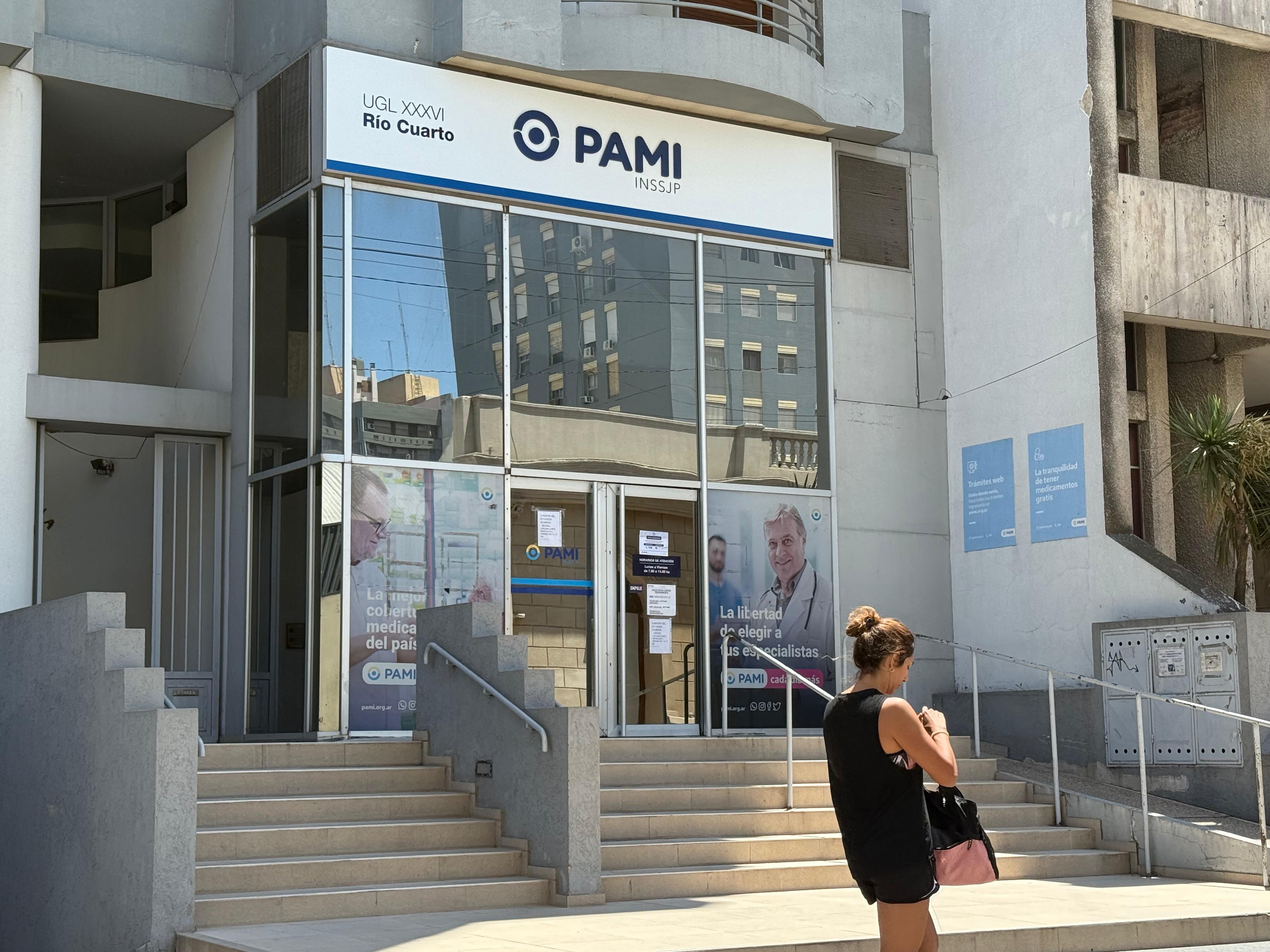 La sede del Pami en Río Cuarto.