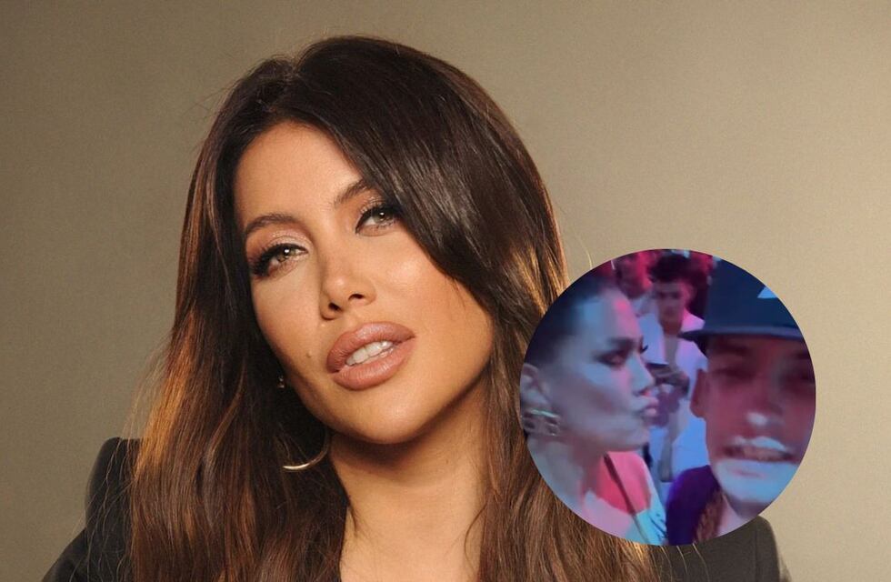 Wanda Nara y L-Gante muy juntos en los Premios Gardel: ropa prestada y el supuesto beso que no fue