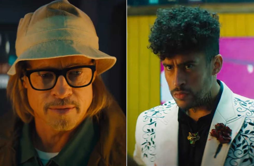 Brad Pitt y Bad Bunny juntos en una película: de qué trata “Bullet Train”