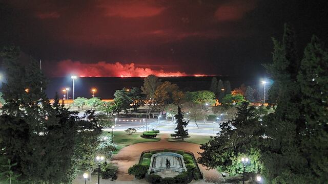 Reaparecieron los incendios en las islas frente a Rosario