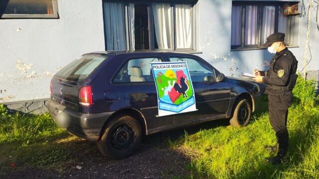 Secuestraron un automóvil robado en Brasil.