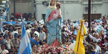 La imagen de la Virgen del Rosario de San Nicolás
