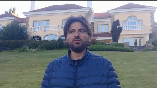 Juan Grabois y el acampe en el campo de Joe Lewis.