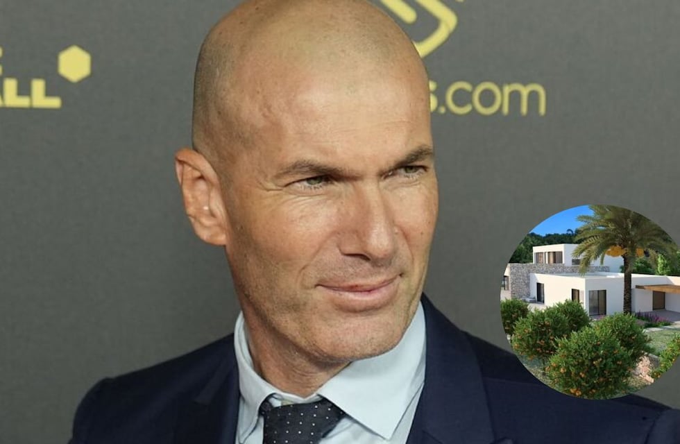 Cine, spa y canchas de fútbol y tenis: la impresionante mansión de Zinedine Zidane en Ibiza