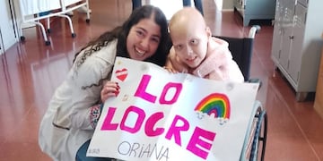 Oriana, la niña puntaltense que venció a un tumor cerebral maligno.