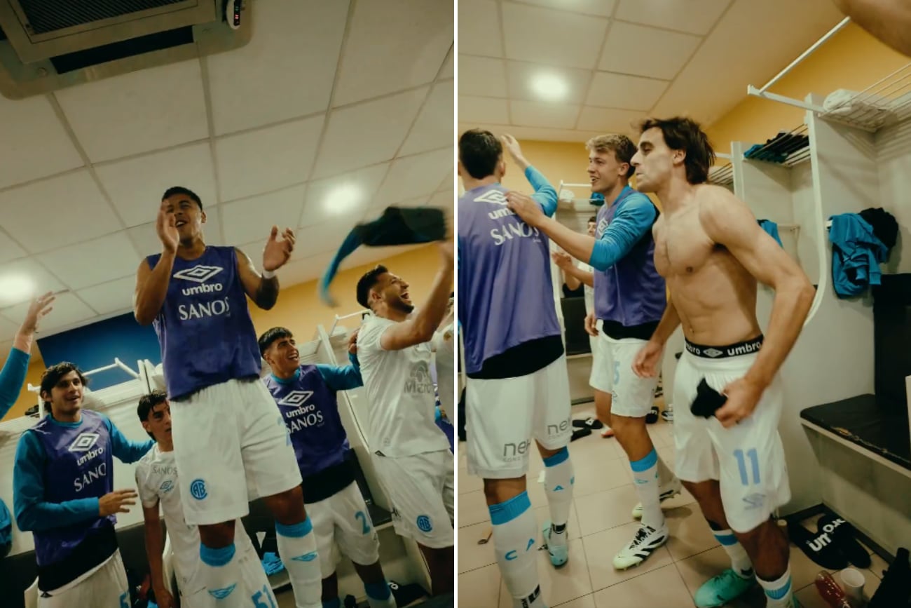 Video: así festejó Belgrano el triunfo ante Boca, en los vestuarios de La Bombonera