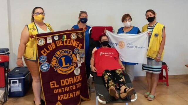 Exitosa jornada de donación de sangre en Eldorado.