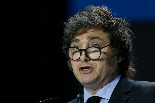 El presidente Javier Milei. Foto: EFE