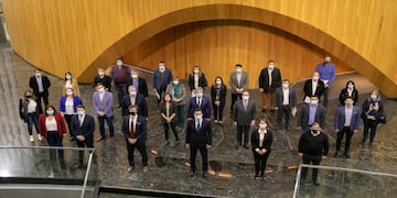 Participaron autoridades y representantes de organizaciones involucradas en la creación de la Reserva y el Parque Nacional Mar de Ansenuza.