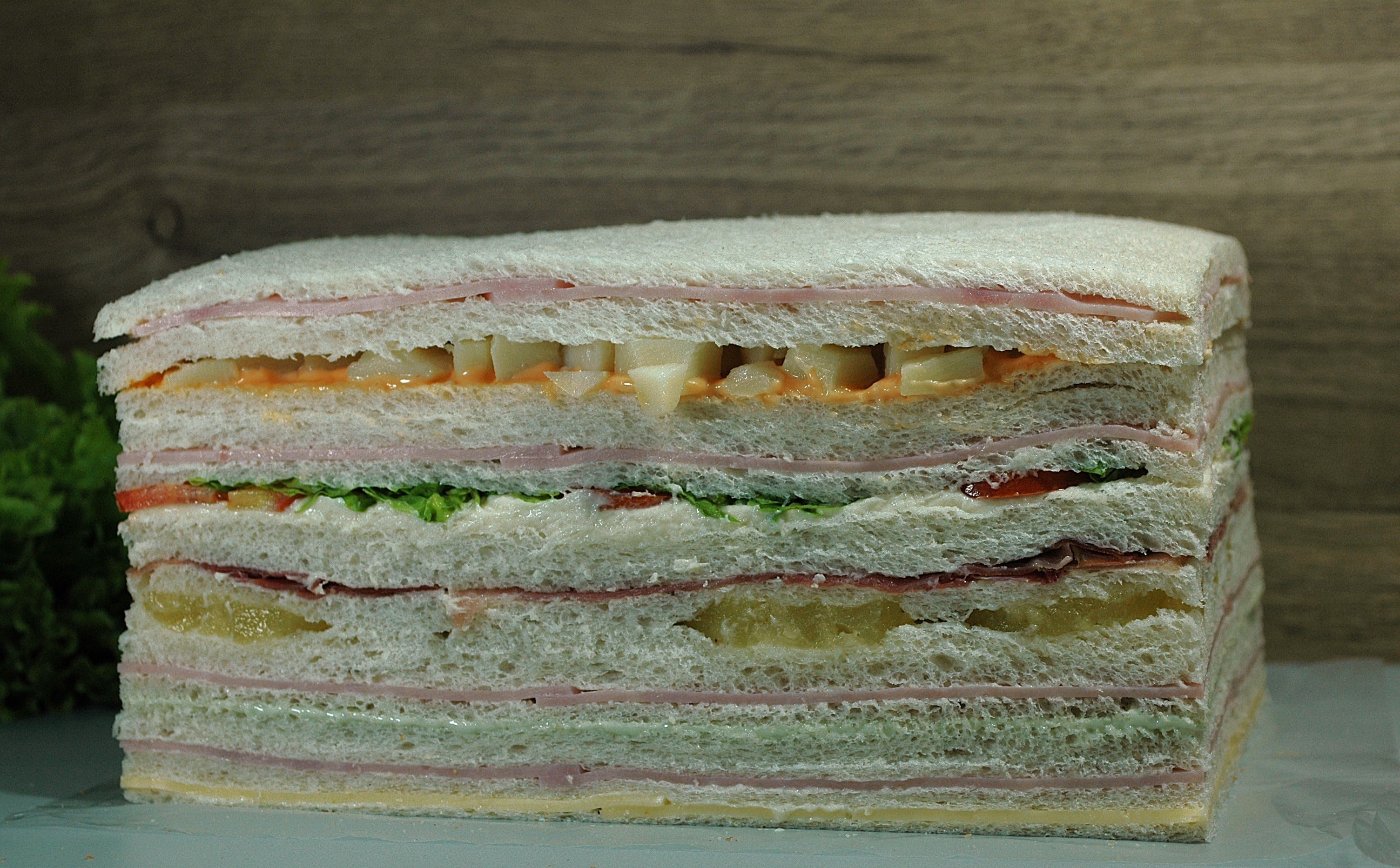 Plato frío de Navidad.