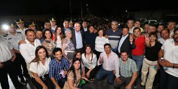 Jaldo Inauguró obras y reforzó la seguridad en Lastenia.