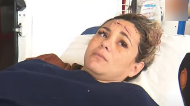 Gisel Vaca, la mujer baleada en barrio Cooperativa Güemes (Captura de video).