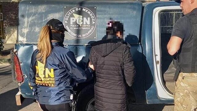 La dama narco detenida en San Rafael.