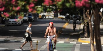 Ola de calor en la ciudad de Buenos Aires. Foto Federico Lopez Claro