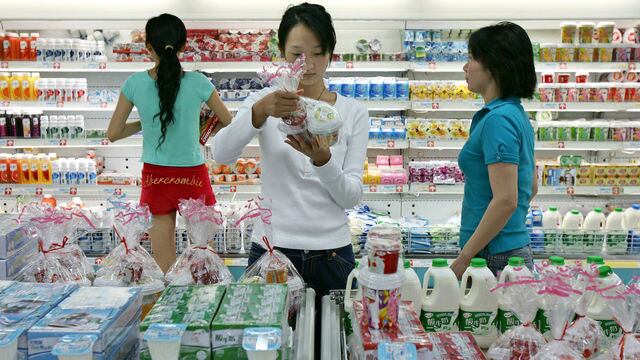 Aumento en importaciones en China de Lácteos