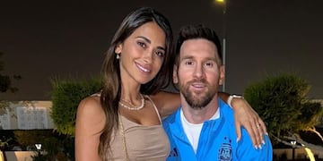 Antonela Roccuzzo visitó a Lionel Messi en la concentración, en el primer día libre del Mundial de Qatar.