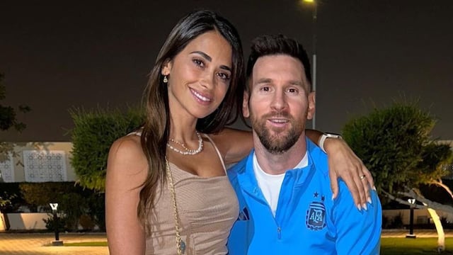 Antonela Roccuzzo visitó a Lionel Messi en la concentración, en el primer día libre del Mundial de Qatar.