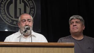 Héctor Daer (Sanidad) y Pablo Moyano (Camioneros) integrantes de la Secretaría General de la CGT. Foto: Gentileza.