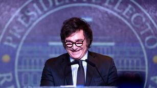 Javier Milei celebró la media sanción de la Ley Bases.