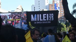 Balotaje: imágenes del acto de cierre de campaña de Javier Milei en Córdoba capital. (Javier Ferreyra)