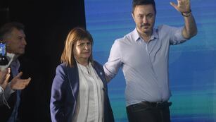 Patricia Bullrich junto a Luis Petri. Foto: Federico López Claro