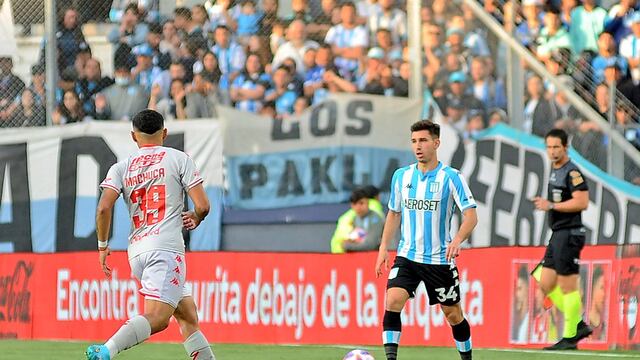 Racing y Unión están empatando sin goles. Foto: @RacingClub