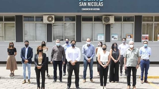 Rodrigo Aristimuño estuvo presente en San Nicolás en la reunión de presidentes de consorcios de puertos de la provincia