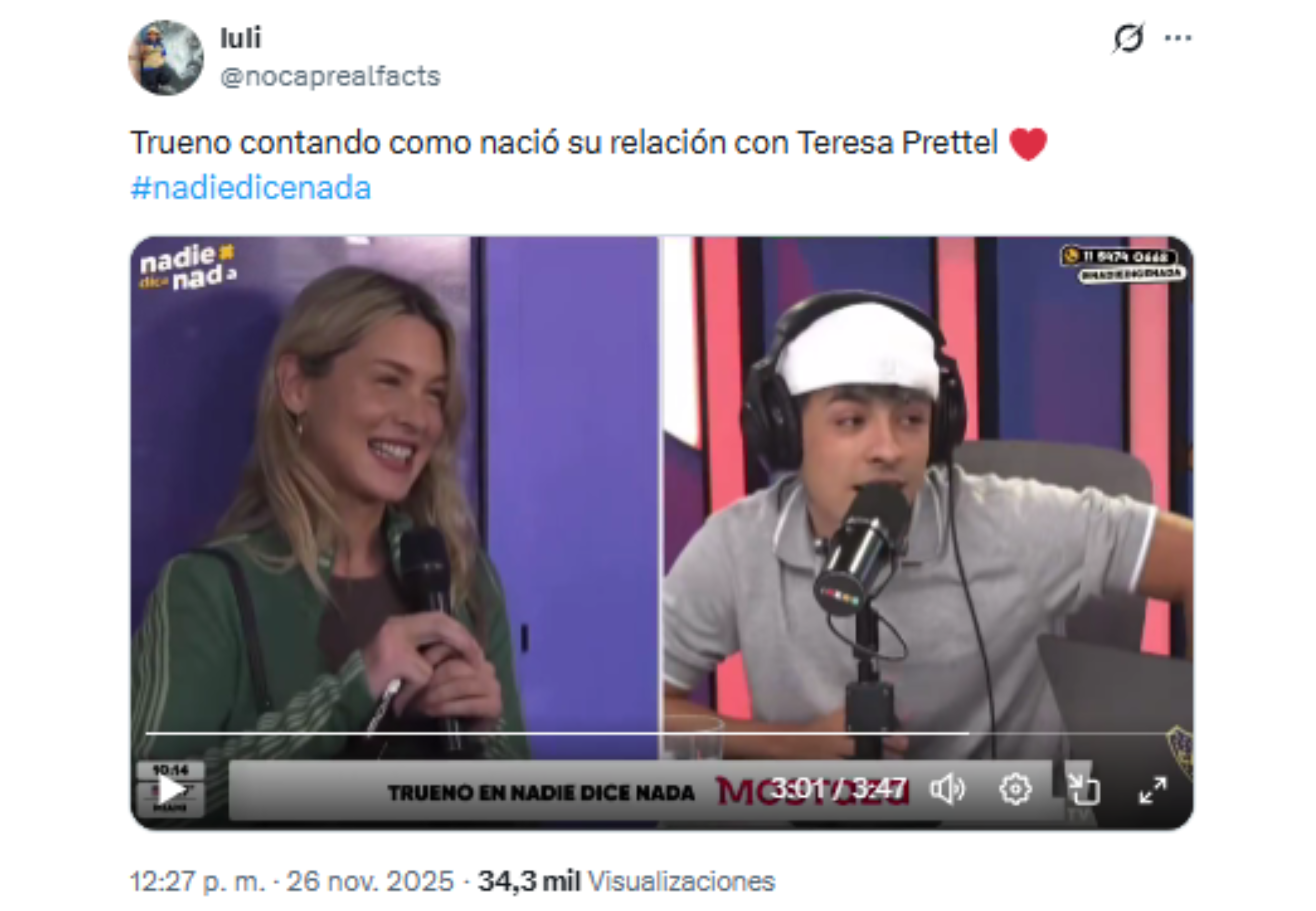 La pareja contó cómo se conocieron.