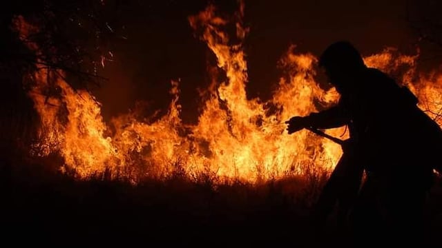 Incendio en Bialet Massé (Gentileza: Ariel Luna)