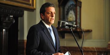Sergio Massa impulsó un proyecto de ley sobre impuesto a las Ganancias. (Foto; Cámara de Diputados)