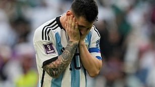 Derrota de Argentina ante Arabia Saudita. (AP)