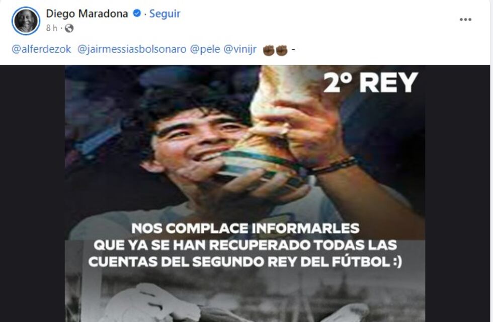 Hackearon la fan page oficial de Maradona y realizaron insólitos posteos en Facebook