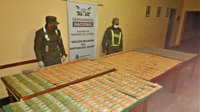 Viajaban con varios millones de pesos
