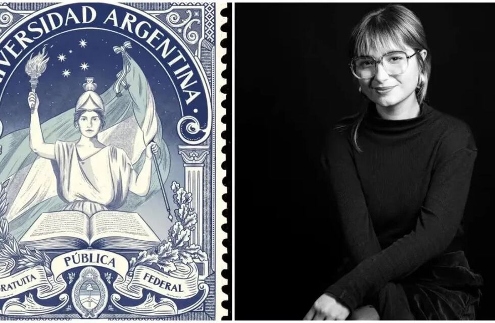 Quién es la argentina detrás de la estampilla de la marcha universitaria que fue furor en las redes