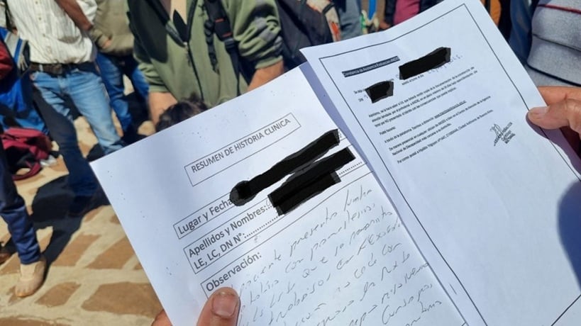 Quienes asistieron recibieron un papel denominado “Constancia de Asistencia Evaluación ANDIS”